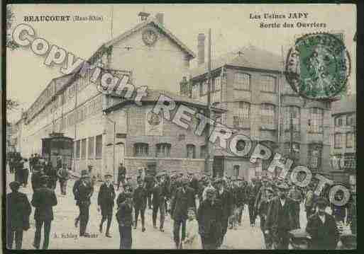 Ville de BEAUCOURT Carte postale ancienne